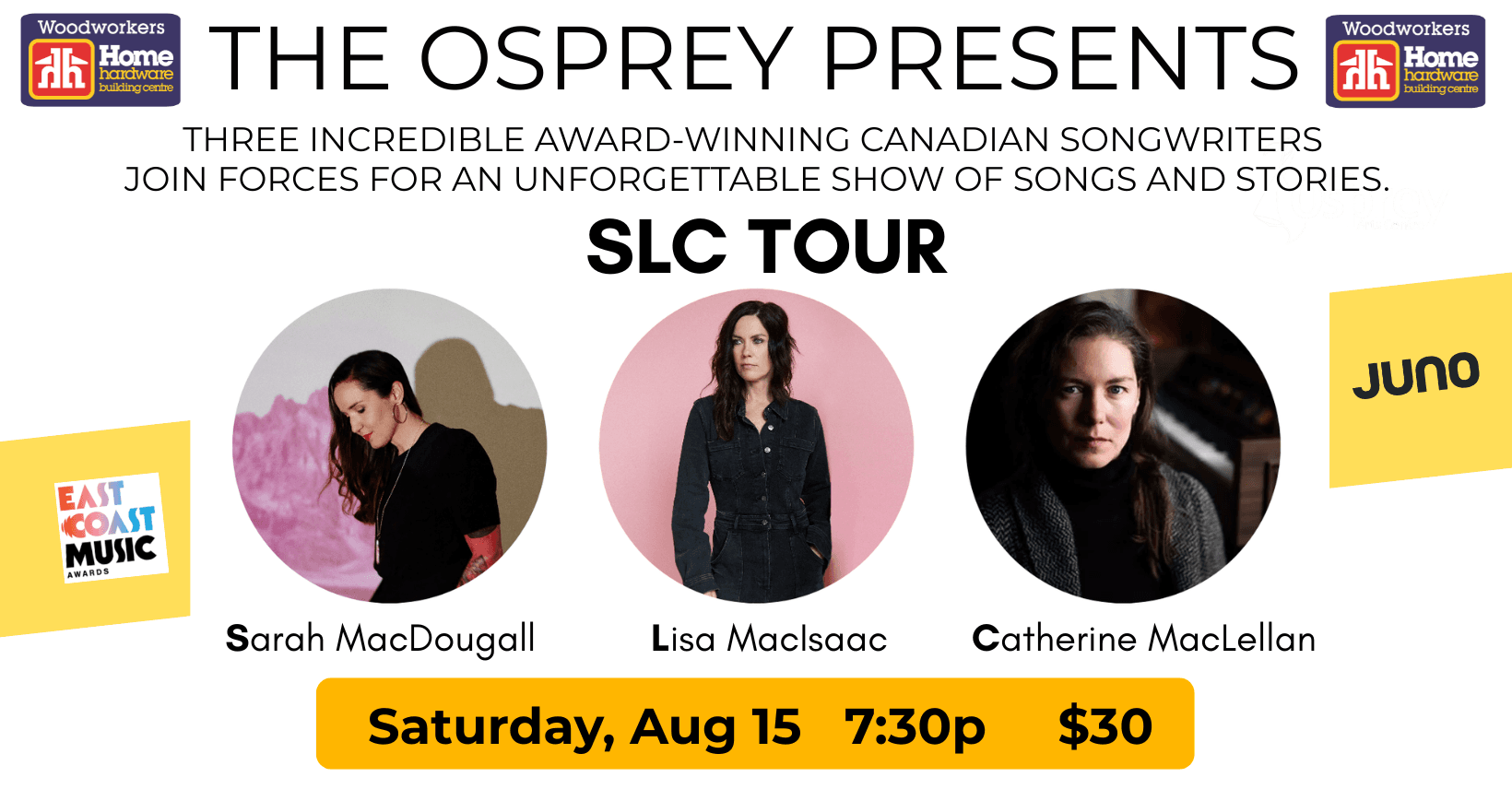 SLC Tour - MacDougall, MacIsaac, MacLellan