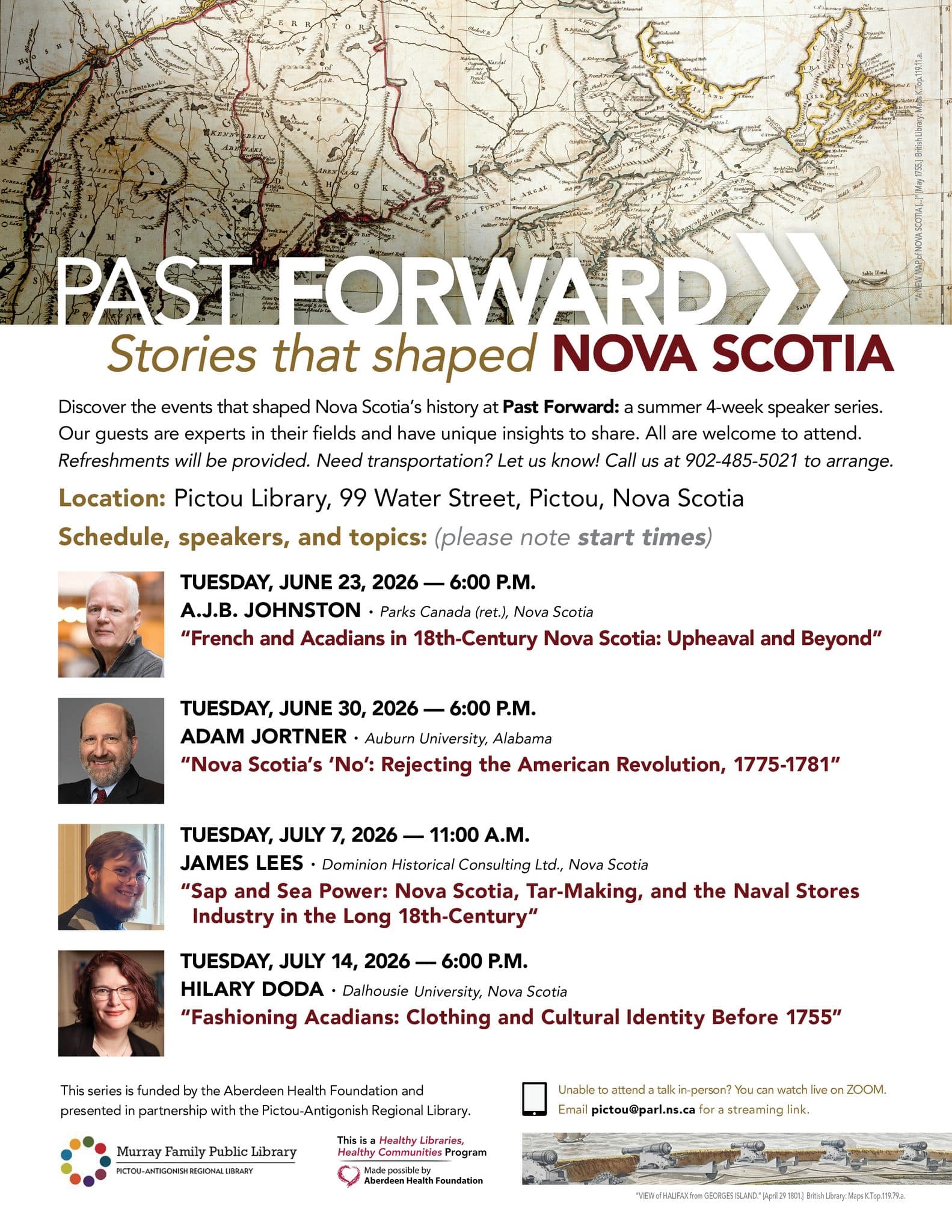 Past Forward Talks at the Pictou Library